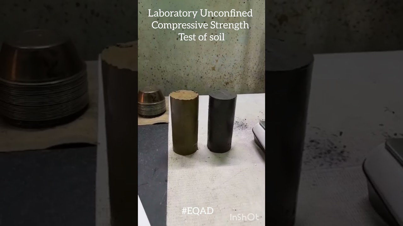 UCS Test of soil #Unconfinedcompressivestrength