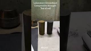 UCS Test of soil #Unconfinedcompressivestrength