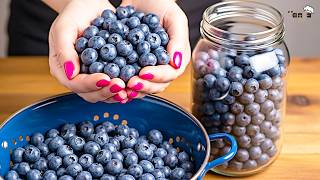 blueberries stay fresh for years if you preserve them like this! without freezing and pasteurization