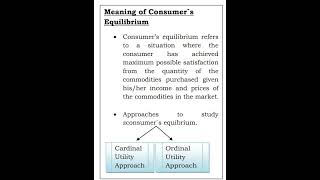 @RashmiSudev Meaning of consumer equilibrium #economics #definition #meaning #consumer