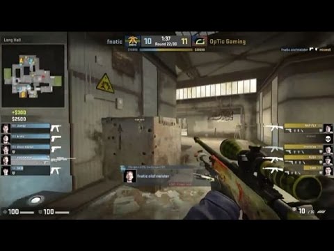 CS:GO fnatic vs OpTic Gaming ELEAGUE Match Video