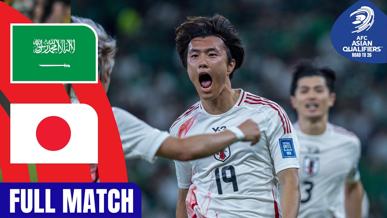 LIVE 🔴  Saudi Arabia vs. Japan | AFC Asian Qualifiers™ Road to 26