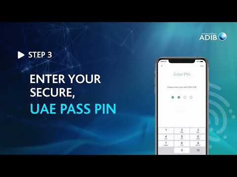ADIB Mobile App - Sign in with your UAE pass