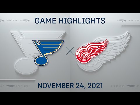 NHL Highlights | Blues vs. Red Wings - Nov. 24, 2021