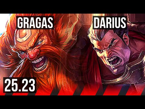 GRAGAS vs DARIUS (TOP) | 7/2/5 | EUW Diamond | 25.23