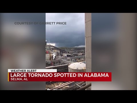 Large tornado spotted