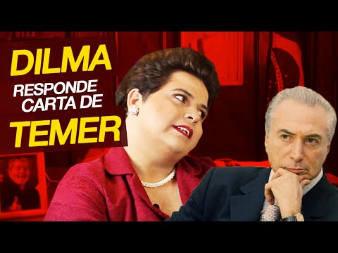 Dilma responde a Michel Temer.