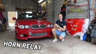 BMW E46 HORN RELAY LOCATION REPLACEMENT | HORN NOT WORKING