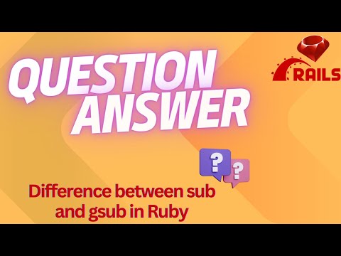 Difference Between Sub And Gsub In Ruby