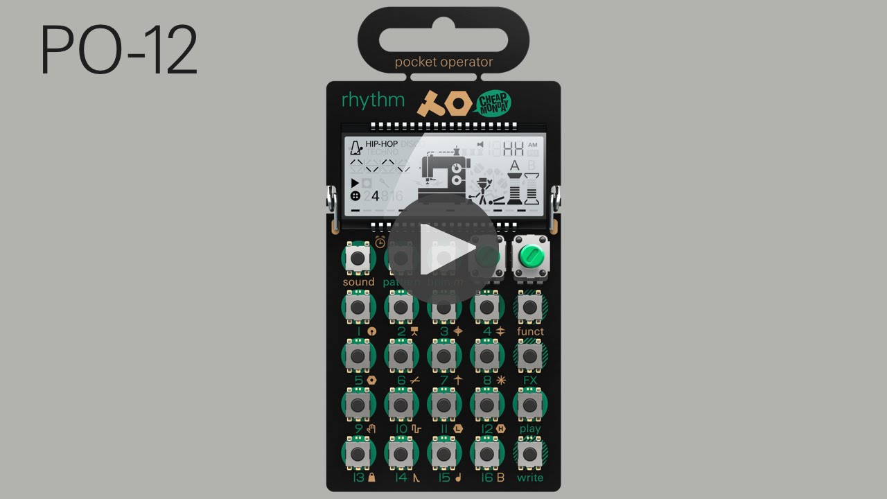 Teenage Engineering Synthétiseur PO-12 RHYTHM