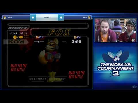 The Moska's 3 SSBM - Wito (Fox) vs Vash (Fox) - Pools