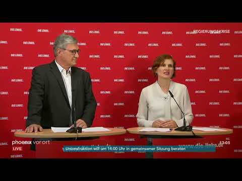 Regierungskrise: Bernd Riexinger und Katja Kipping zum Streit der Union am 02.07.18