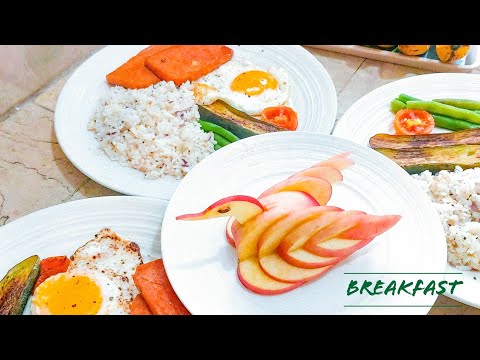 #FamilyMeal : Breakfast made with love for family❤️  #HowtomakeanAppleSwan #CreativeBreakfast