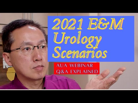 Urology specific E&M 2021 Discussion. AUA Zoom Q&A Highlights