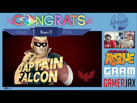 Jax Smash Weekly 1/12 - Xerald(Cpt. Falcon) Vs Psych(Marth) - Wii U Winners R3