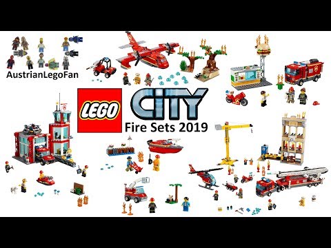 Lego City Fire Sets 2019 Compilation of all Sets - Lego Speed Build Review