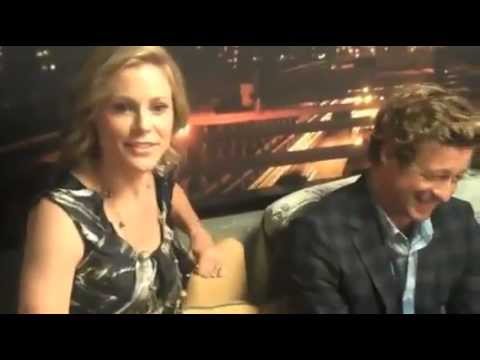 Simon Baker 2009 The View backstage with Julie Bowen