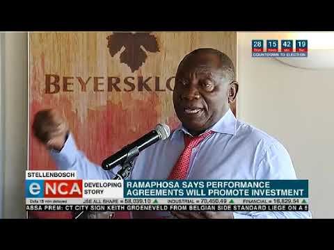 Ramaphosa calls for performance agreements for cabinet ministers