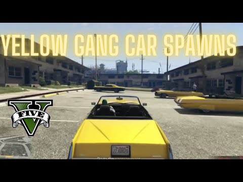 Spawncar thursday GTA V : Yellow Gang Cars Spawns