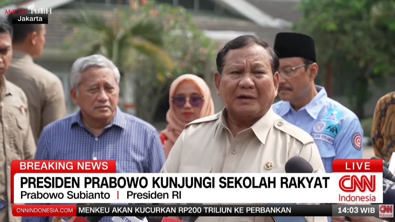 BREAKING NEWS Presiden Prabowo Kunjungi Sekolah Rakyat di Jakarta