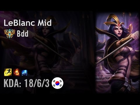 LeBlanc Mid vs Azir - Bdd - KR Challenger Patch 6.11