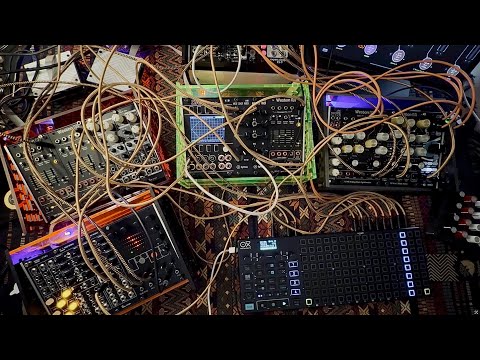 Modular noodling 2025/02/17: RYK Modular Night Rider, ADDAC System ADDAC701 VCO, VC T-Networks