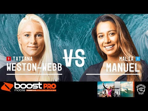 Tatiana Weston-Webb vs. Malia Manuel - Quarterfinals, Heat 2 - Boost Mobile Pro Gold Coast 2019