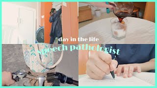 slp vlog 👄 a day in the life of a pediatric speech-language pathologist | COVID-19 pandemic