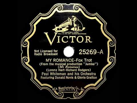 1936 HITS ARCHIVE: My Romance - Paul Whiteman (Donald Novis & Gloria Grafton, vocal)