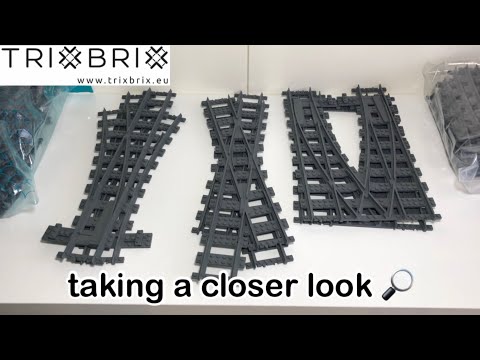 Taking a closer look at various r104 and r120 Trixbrix Train Tracks