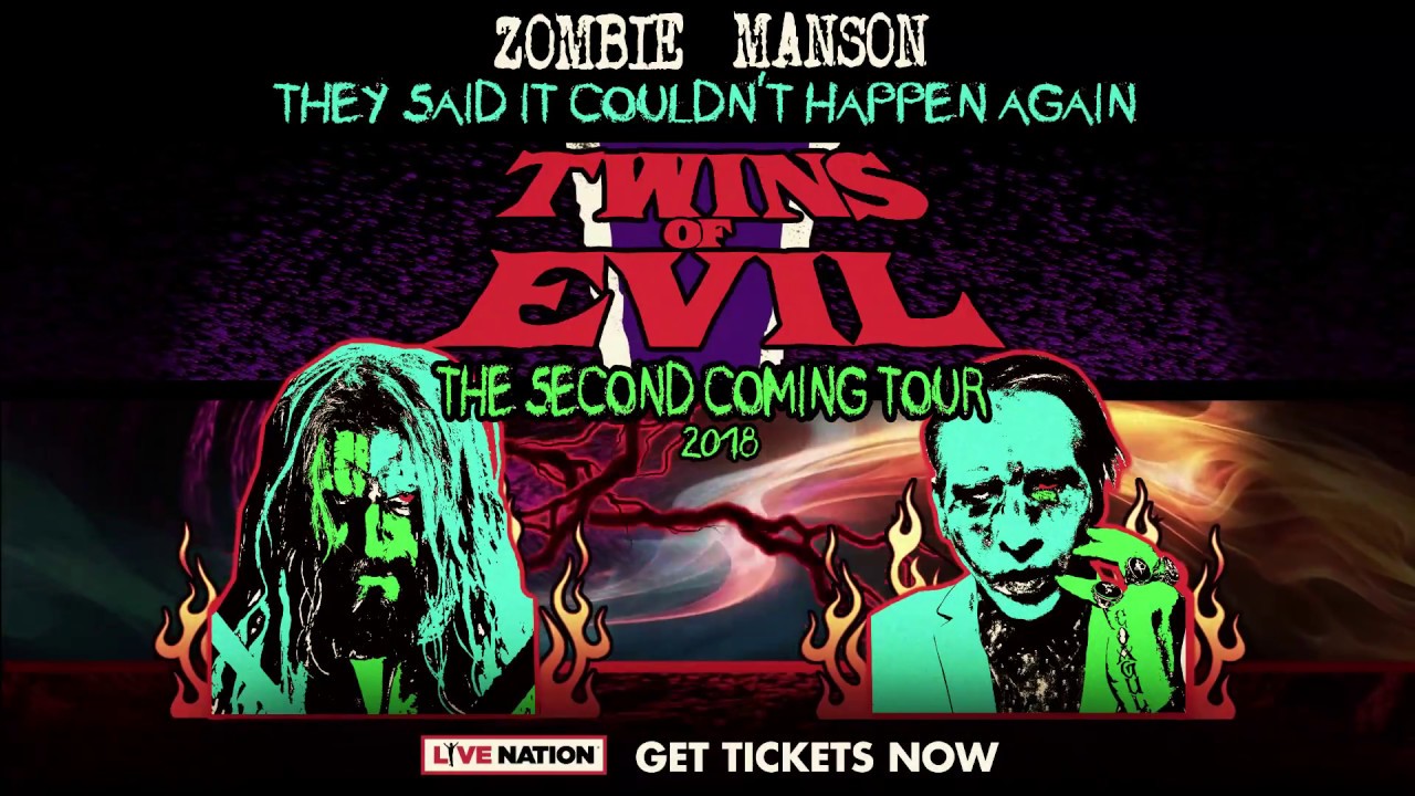 Rob Zombie & Marilyn Manson - Twins of Evil The Second Coming Tour 2018 - YouTube