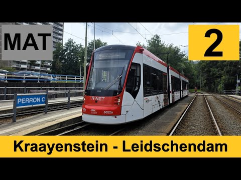 HTM tramlijn 2: Opstelterrein Meppelwerf - Den Haag Kraayenstein - Leidschendam | HTM 5022 | 2025