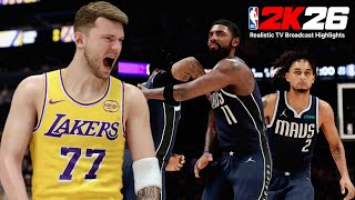 NBA 2K26 | Luka's Revenge Tour! Scoring 87 Pts vs Mavs | Realistic TV Broadcast Gameplay Highlights