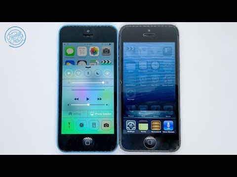 iPhone 5c iOS 7 vs iPhone 5 iOS 6 🤩