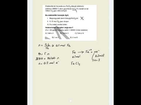 2023 AYT elektroliz konusu çıkmış soru çözümü