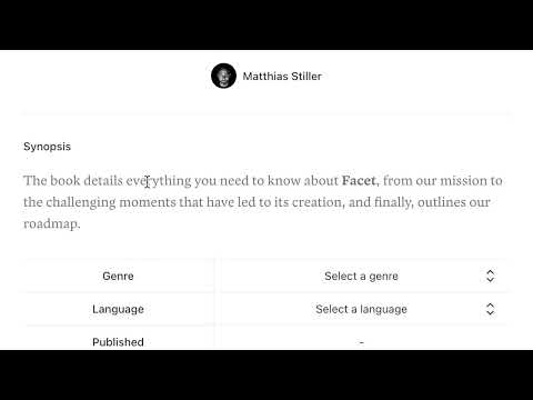Facet video preview