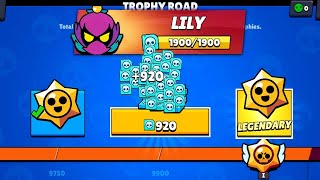 WOOW!! LILY NEW BRAWLER!!🔥 LEGENDARY NEW GIFTS!! 10,000 TROPHY ROAD! BRAWL STARS UPDATE!!