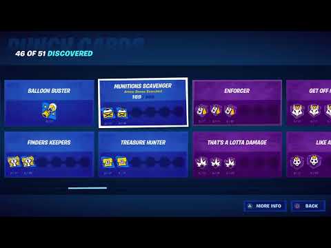 Finishing Punch Card Challenges (Fortnite)