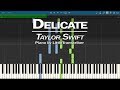 Taylor Swift - Delicate (Piano Cover) by LittleTranscriber
