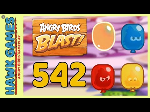 Angry Birds Blast Level 542 - 3 Stars Walkthrough, No Boosters