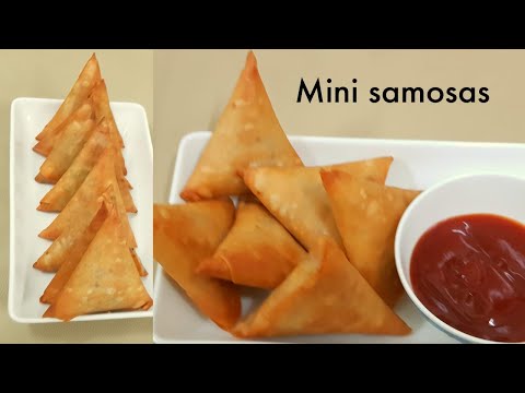Crispy Vegetable Samosas |  how to fold samosa easily |  Ramadan recipes | Mini samosa recipe