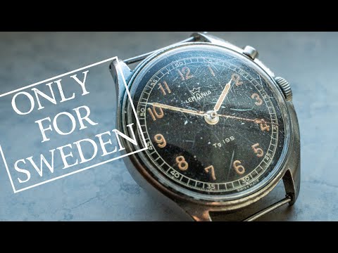 Restoration Rare Swedish Military Watch - Screw-making - Radioactive Radium - Lemania Tg195