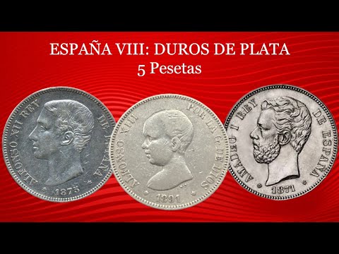 Monedas de 5 pesetas de plata del siglo XIX de España - EL_MONETARIO_ESTRAFALARIO