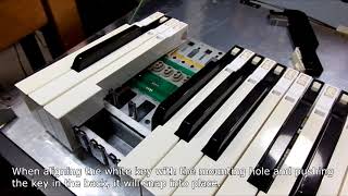 Video thumbnail for How to Repair Roland Rhodes Mk-60 Piano Key Replacement by js kawa