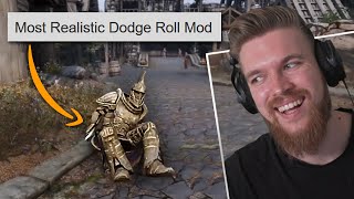 Most Realistic Dodge Roll Mod for Skyrim - ESO Reacts