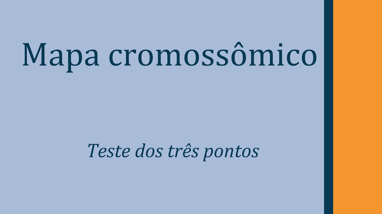 Mapas gênicos e teste dos três pontos