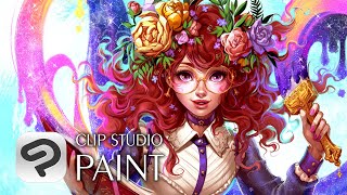  - 插畫和Webtoon創作vlog  | Cosmic Spectrum x oh no nina x Clip Studio Paint