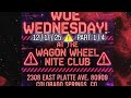 WOE WEDNESDAY PART 1 4 Wagon Wheel Nite Club SYNTH3X SET 1️⃣ W W W W 1️⃣ 12 17 25 ️