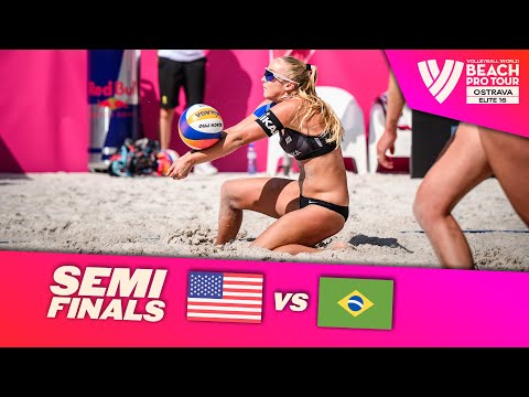 Hughes/Cheng vs. Ana Patrícia/Duda - Semi Final Highlights | Ostrava 2024 #BeachProTour