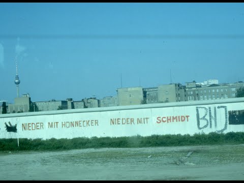 West Berlin in 1978 featuring the Berlin Wall